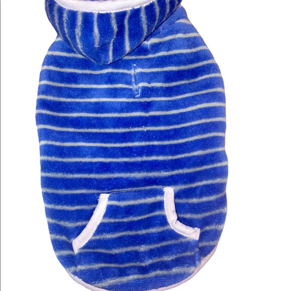 Dog Dog Cat Hoodie Sweater Clothes Shirt Small Up To 12 Lbs Blue